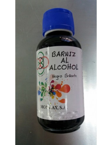 Barniz al Alcohol Negro Brillante 125 ml.