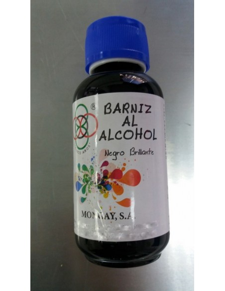 Barniz al Alcohol Negro Brillante 125 ml.