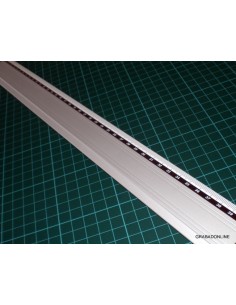 Regla Metálica de Aluminio Antideslizante 50 cm